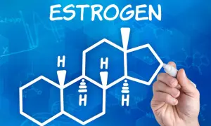 Rysunek przedstawia wzór chemiczny estrogenu, kluczowego hormonu. Dowiadujemy się, estrogen co to jest.